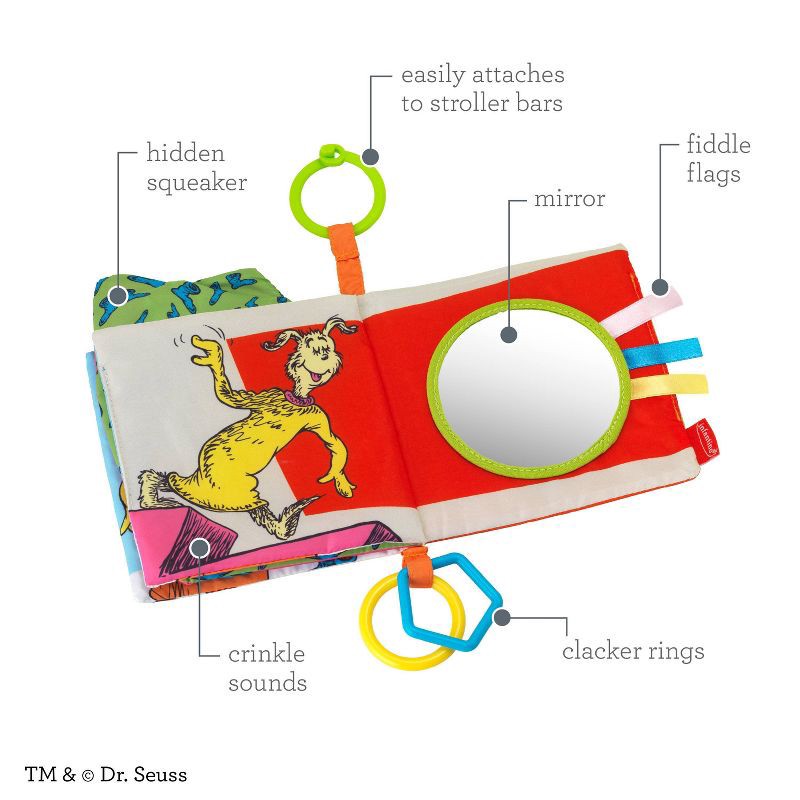 slide 6 of 10, Infantino My First Dr. Seuss Baby Learning Soft Book - Fox in Socks, 1 ct