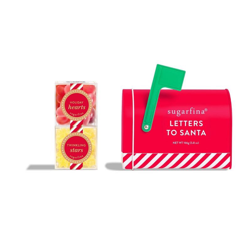 slide 1 of 6, Sugarfina Letters to Santa Christmas Candy Mailbox - 5.8oz/2pc, 5.8 oz, 2 ct