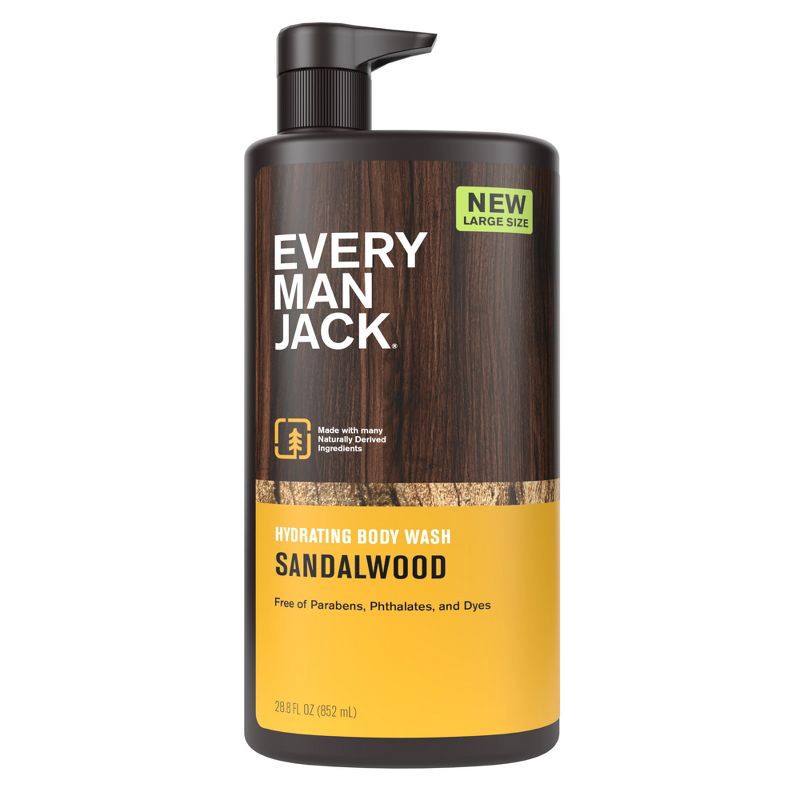 slide 2 of 10, Every Man Jack Body Wash - Sandalwood Teak - 28.8 fl oz, 28.8 fl oz