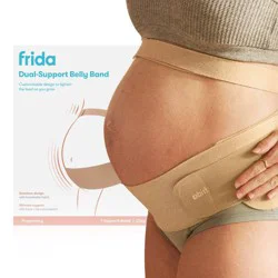 Frida Mom Dual Support Maternity Belly Band, Hip & Pelvis - Tan S/M