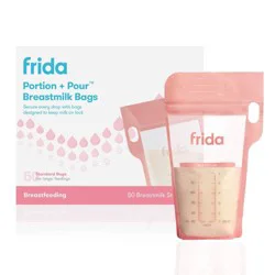 Frida Mom Portion + Pour Breastmilk Storage Bags - 50ct