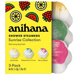 anihana Sunrise Collection Shower Steamer Value Pack - Lemonade, Watermelon Crush, Berry Ripple - 5.29oz/3pk: Paraben-Free, Non-Toxic, Vegan