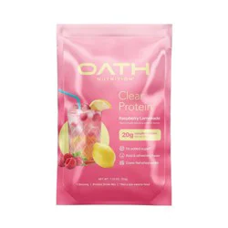 Oath Nutrition Single Serve Clear Protein Powder - Raspberry Lemonade