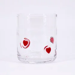 Madison Home 16 fl oz Icon Glass Finally Red Hearts