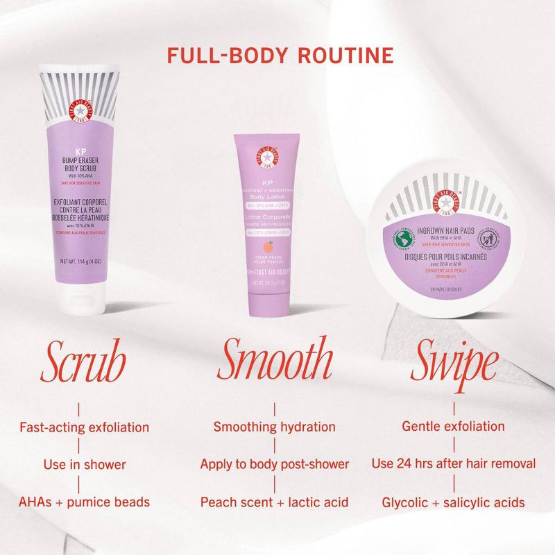 slide 5 of 6, FIRST AID BEAUTY Soft & Smooth Body Exfoliate Skincare Kit - 2ct - Ulta Beauty, 2 ct