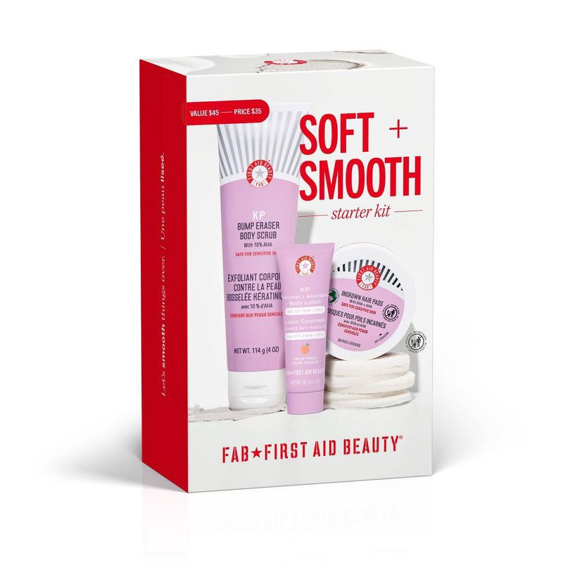 slide 1 of 6, FIRST AID BEAUTY Soft & Smooth Body Exfoliate Skincare Kit - 2ct - Ulta Beauty, 2 ct