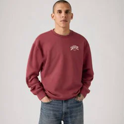 Levi's® Men's Relaxed Fit Crewneck Sweatshirt - Burgundy S