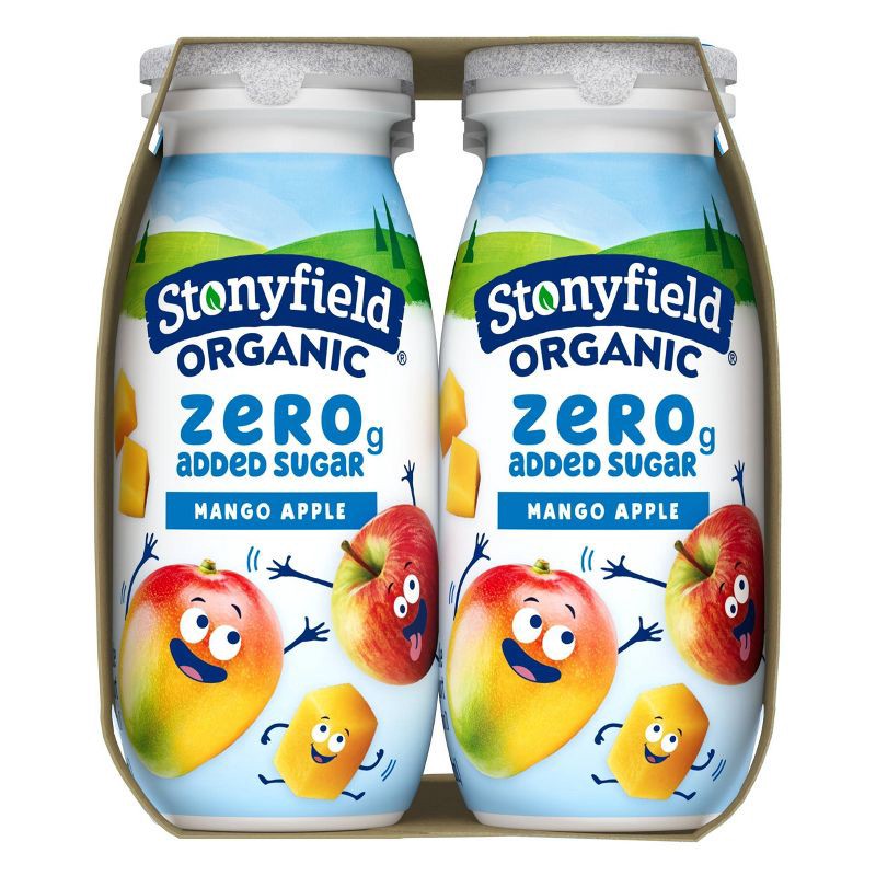 slide 4 of 4, Stonyfield Organic Lowfat Mango Apple Traditional Kids' Yogurt Smoothies - 3.1 fl oz/6ct, 3.1 fl oz, 6 ct
