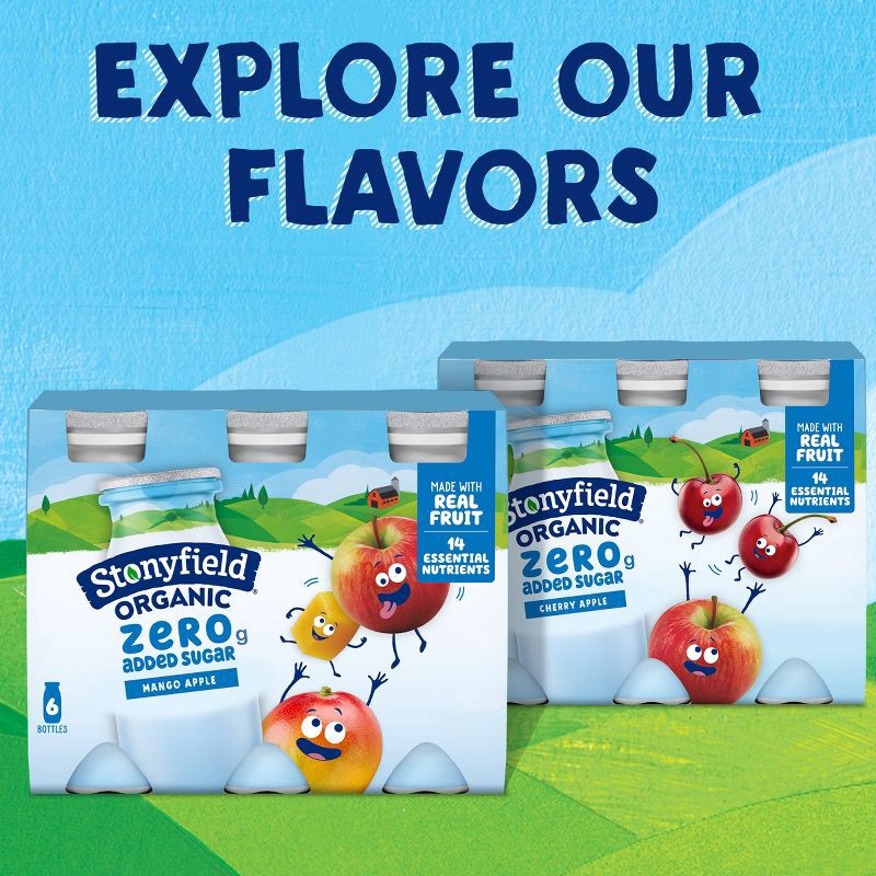slide 7 of 11, Stonyfield Organic Lowfat Mango Apple Traditional Kids' Yogurt Smoothies - 3.1 fl oz/6ct, 3.1 fl oz, 6 ct