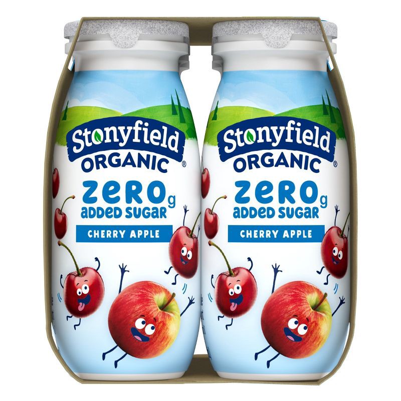 slide 12 of 12, Stonyfield Organic Lowfat Cherry Apple Traditional Kids' Yogurt Smoothies - 3.1 fl oz/6ct, 3.1 fl oz, 6 ct