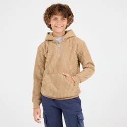 Champion Boys' 1/4 Zip Corduroy Hoodie - Khaki L