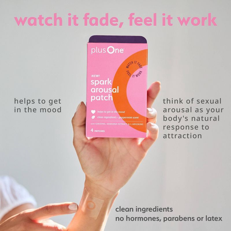 slide 5 of 10, plusOne Spark Patches Sexual Performance Enhancer - Scented - 4ct, 4 ct