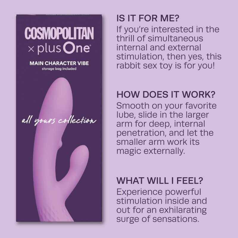slide 9 of 12, plusOne x Cosmopolitan Main Character Vibrator, 1 ct