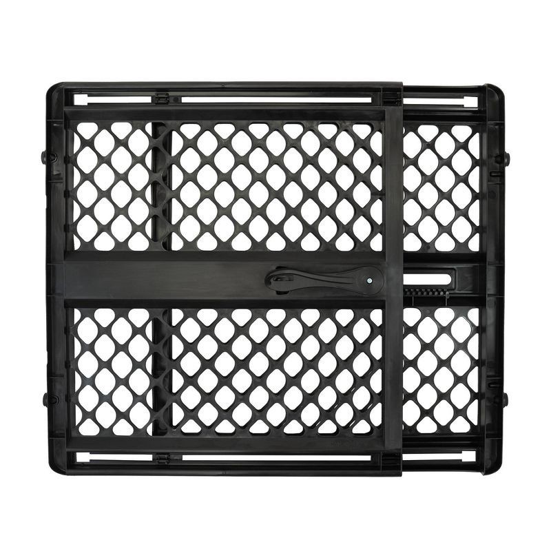 slide 2 of 8, Toddleroo by North States 2-in-1 Supergate Secure Plastic - Black, 1 ct