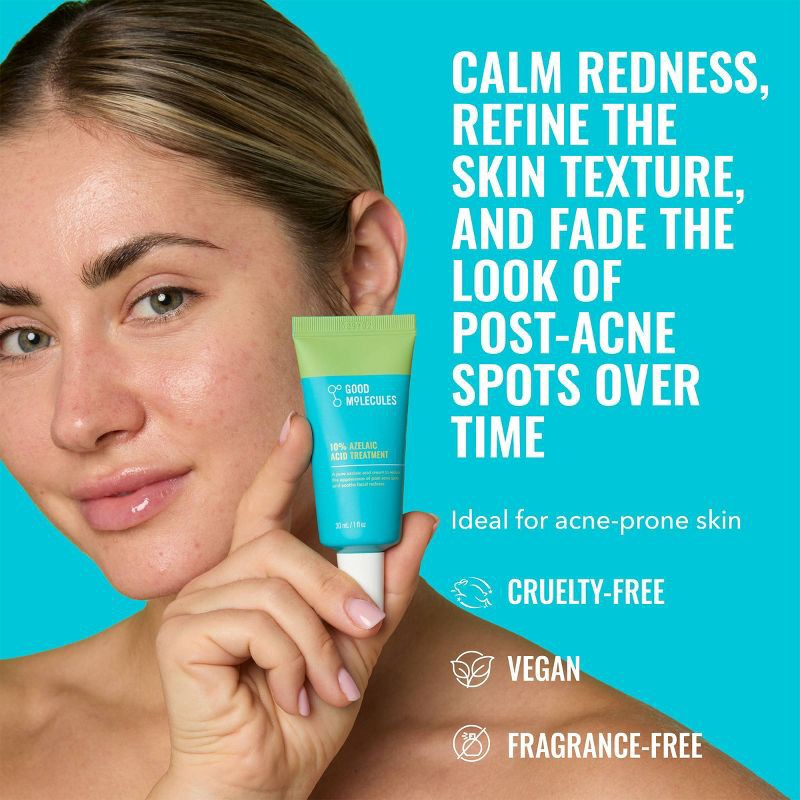 slide 2 of 6, Good Molecules 10% Azelaic Acid Face Treatment - 30ml, 30 ml
