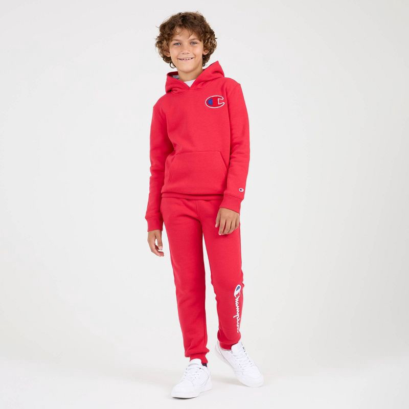 slide 1 of 8, Champion Boys' Fleece Hoodie - Red XL, 1 ct