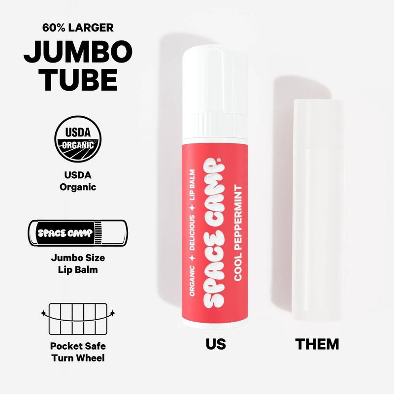 slide 4 of 9, Space Camp Wellness Cool Peppermint Lip Balm - 0.25oz, 0.25 oz