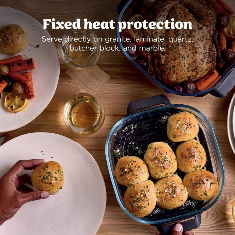 slide 12 of 13, Ninja Crispi Pro 6-in-1 6qt and 2.5qt Non-Toxic Glass Container Countertop Air Fryer Cyberspace AS101GY, 6 qt, 2.5 qt