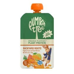 Peter Rabbit Organics Pumpkin Tree Organic Playfuel Plant Protein Backyard Roots Pouch - 3.5oz