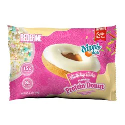 Redefine Foods Protein Dippin Dots Birthday Cake Donut - 2.1oz