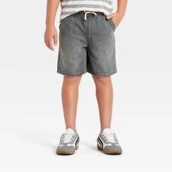 Boys' 'At the Knee' Denim Pull-On Shorts - Cat & Jack™ Gray Wash L