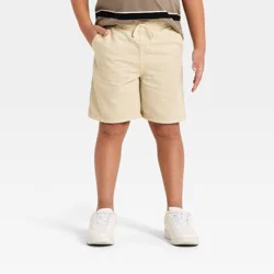 Boys' 'At the Knee' Denim Pull-On Shorts - Cat & Jack™ Tan XS