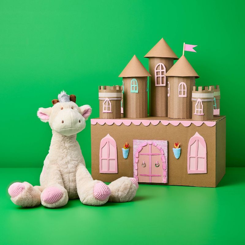 slide 2 of 3, 13" Princess Giraffe Stuffed Animal - Gigglescape™, 1 ct