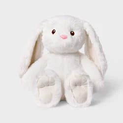 11'' White Bunny Stuffed Animal - Gigglescape™