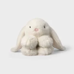 5.5'' White Bunny Stuffed Animal - Gigglescape™