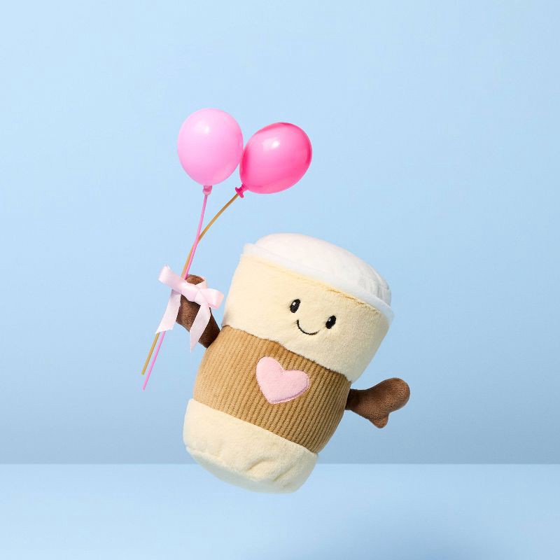 slide 2 of 3, 6" Latte Plush - Gigglescape™, 1 ct