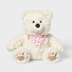 12'' Bear Cream Stuffed Animal - Gigglescape™