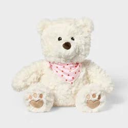 12'' Bear Cream Stuffed Animal - Gigglescape™