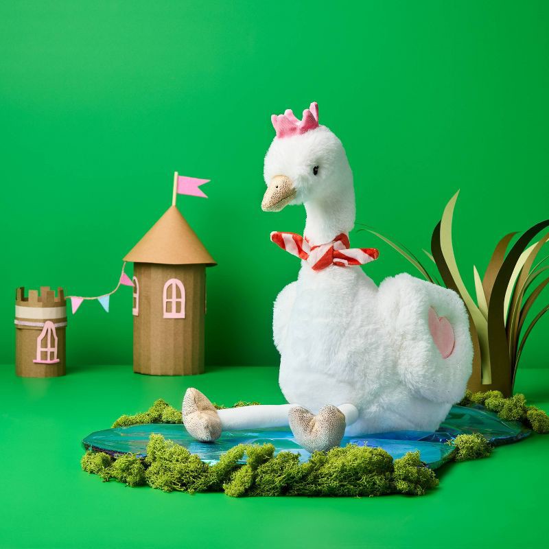 slide 2 of 3, 12" Princess Swan Stuffed Animal - Gigglescape™, 1 ct