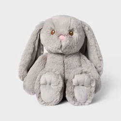 11'' Gray Bunny Stuffed Animal - Gigglescape™