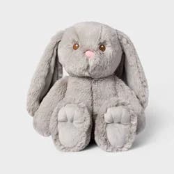 11'' Gray Bunny Stuffed Animal - Gigglescape™