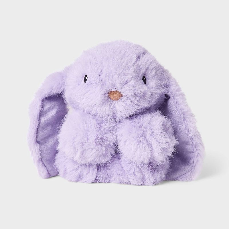 slide 1 of 3, 5.5'' Purple Bunny Stuffed Animal - Gigglescape™, 1 ct