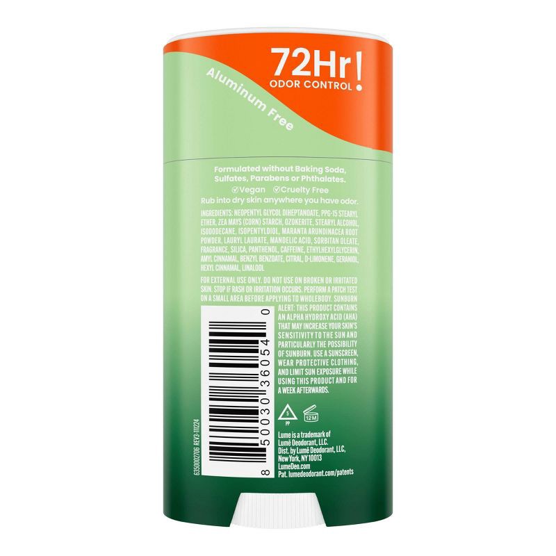 slide 2 of 10, Lume Solid Deodorant Stick - Fresh Alpine - 2.6oz, 2.6 oz