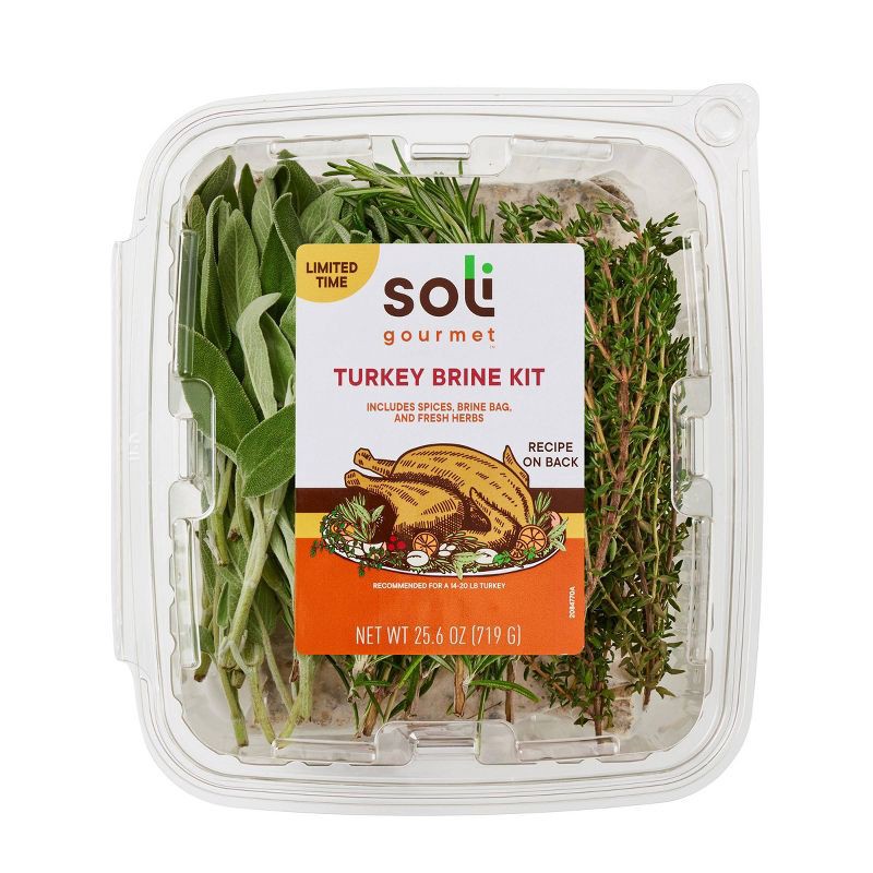 slide 1 of 5, Soli Organic Gourmet Turkey Herb and Brine Kit - 25.6 oz, 25.6 oz