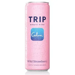 Trip Mindful Blend Strawberry Lightly Sparkling Botanical - 12 fl oz Can