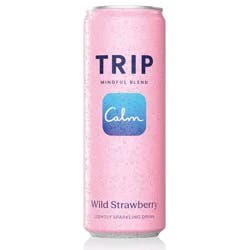 Trip Mindful Blend Strawberry Lightly Sparkling Botanical - 12 fl oz Can
