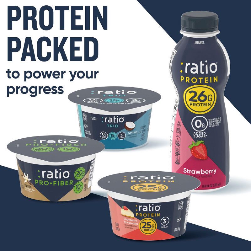 slide 6 of 7, :ratio ProFiber Blueberry Traditional Yogurt - 20g Protein 5.3oz, 20 gram, 5.3 oz