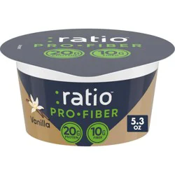 :ratio ProFiber Vanilla Traditional Yogurt - 20g Protein 5.3oz
