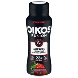 Oikos Fusion Strawberry Cultured Dairy Drink - 7 fl oz
