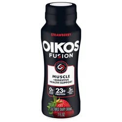 Oikos Fusion Strawberry Cultured Dairy Drink - 7 fl oz