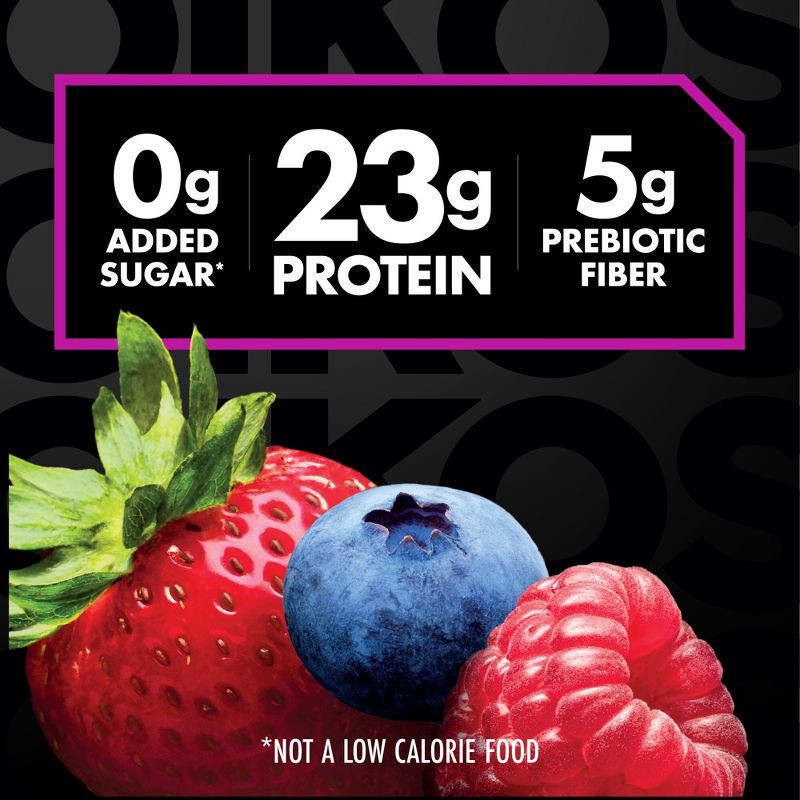 slide 3 of 12, Oikos Fusion Mixed Berry Cultured Dairy Drink - 7 fl oz, 7 fl oz