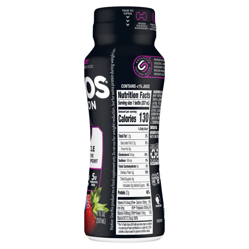 slide 10 of 12, Oikos Fusion Mixed Berry Cultured Dairy Drink - 7 fl oz, 7 fl oz