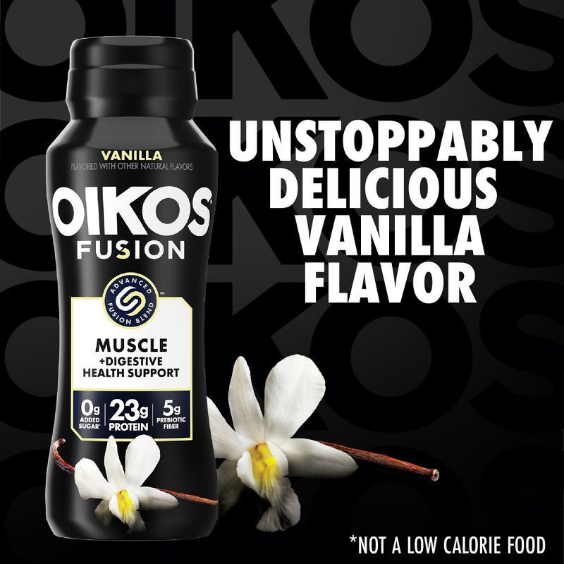 slide 3 of 12, Oikos Fusion Vanilla Cultured Dairy Drink - 7 fl oz, 7 fl oz