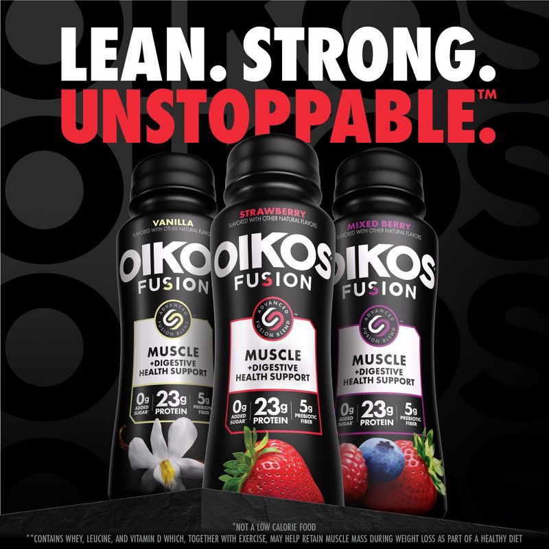 slide 7 of 12, Oikos Fusion Vanilla Cultured Dairy Drink - 7 fl oz, 7 fl oz