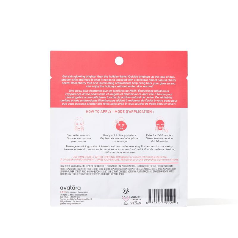 slide 2 of 6, Avatara Face Mask - Cheerful & Cherry - 0.71 fl oz, 0.71 fl oz