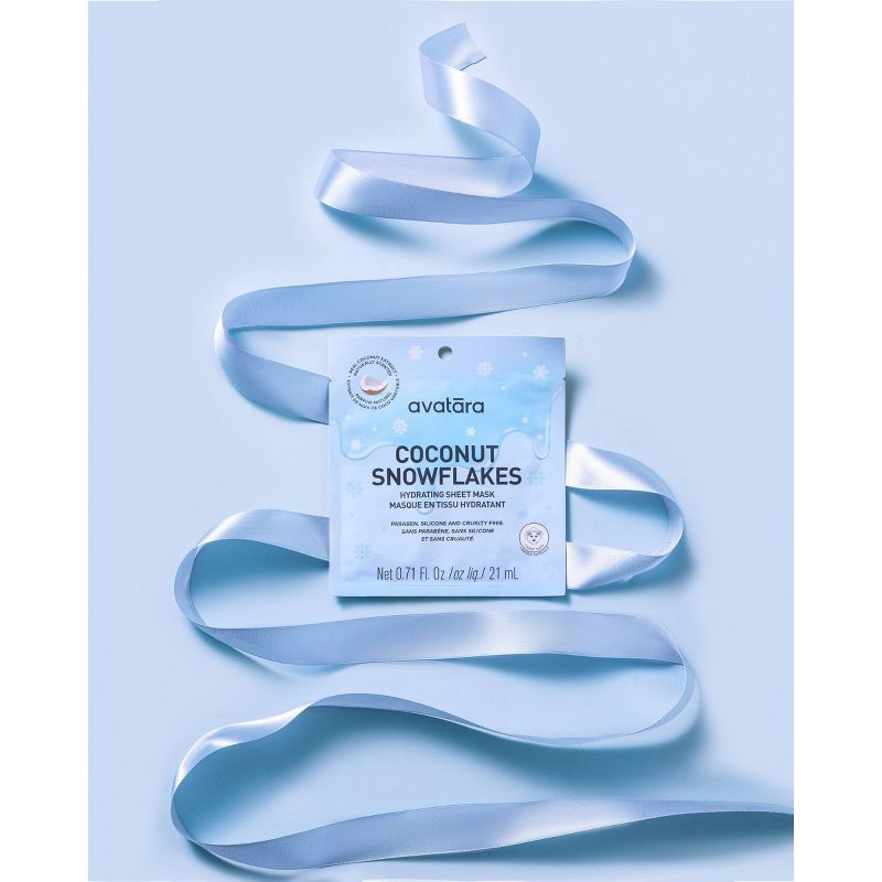 slide 3 of 6, Avatara Face Mask - Coconut Snowflakes - 0.71 fl oz, 0.71 fl oz